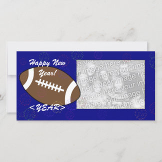 Carte photo - Football de Nouvel An