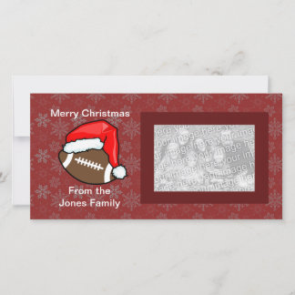 Carte photo - Football Père Noël
