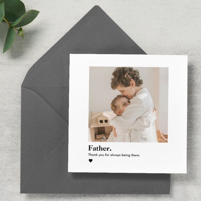 Carte photo grand-père personnalisé | Fête des pèr (Créateur téléchargé)