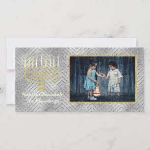 Carte photo Hanoukka "Elegant Menorah"