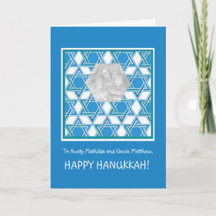Carte photo Hanoukka personnalisable, Star of Davi