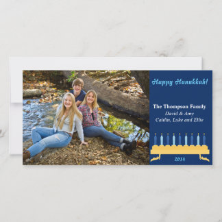 Carte photo Hanukkah 8"x4"