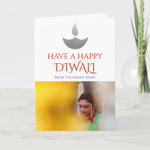 Carte Photo Happy Diwali personnalisée