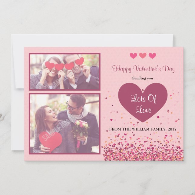 Carte photo Heureuse Sainte-Valentin (Devant)