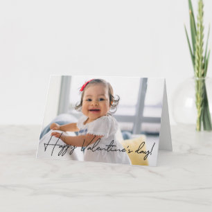 Carte Photo Heureuse Sainte-Valentin mignonne personnali