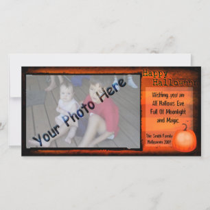 Carte photo heureux de Halloween