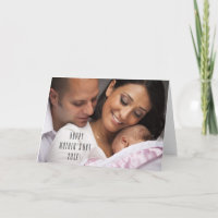 Carte photo heureux moderne du jour de mère