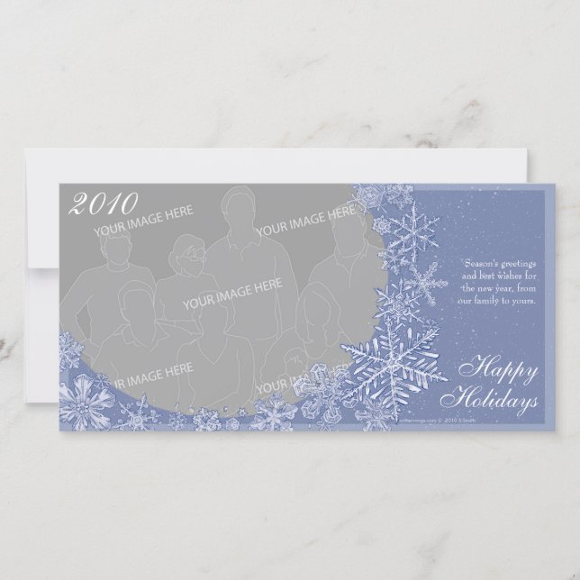 Carte photo horizontale Simply Snowflakes Art 2 (Devant)