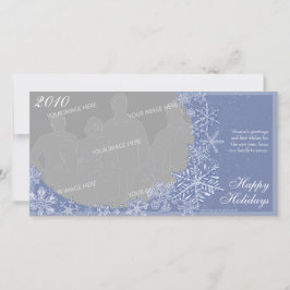 Carte photo horizontale Simply Snowflakes Art 2