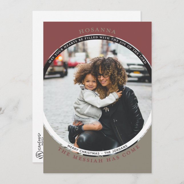 Carte photo Hosanna (Devant / Derrière)