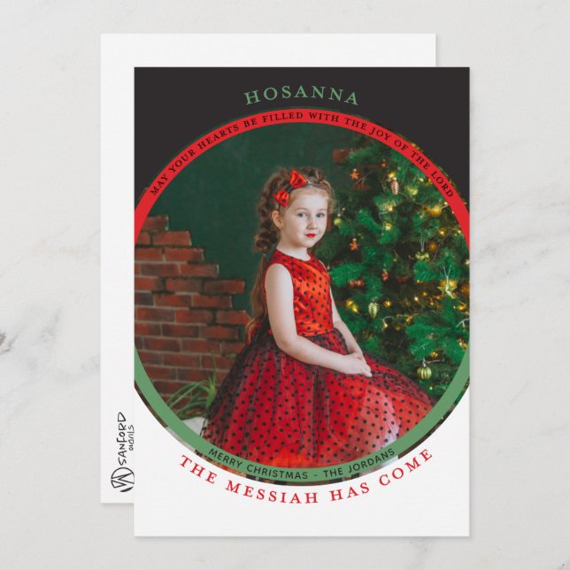 Carte photo Hosanna (Devant / Derrière)