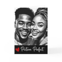 Carte photo idéale - Black Love (plié de 5 po x 7