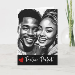 Carte photo idéale - Black Love (plié de 5 po x 7 