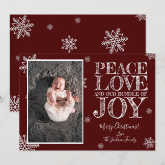 Carte photo Joy Christmas