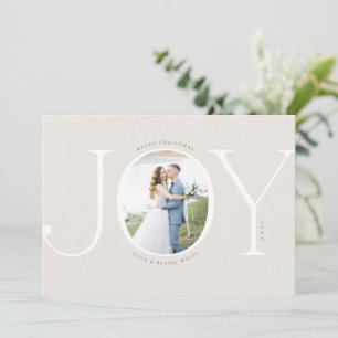 Carte photo Joy Newlysée Christmas