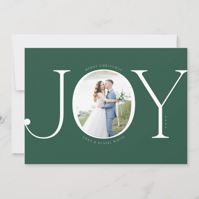 Carte photo Joy Newlysée Christmas (Devant)