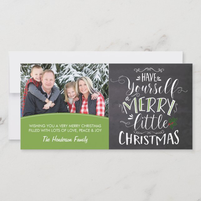 Carte photo - Joyeux petit Noël (Devant)