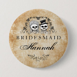 Carte Photo Les squelettes de Halloween brunissent la
