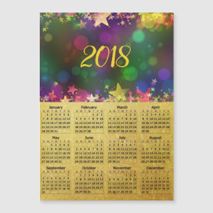Carte photo magnétique de calendrier des confettis