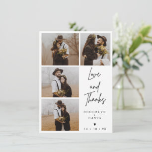 Carte photo Mariage minimaliste moderne