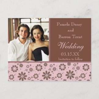 Carte Photo Mariage Modèle Enregistrer la Date