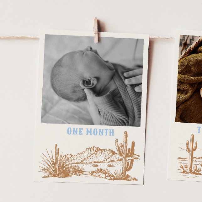 Carte photo mensuelle Rodeo modifiable (Créateur téléchargé)