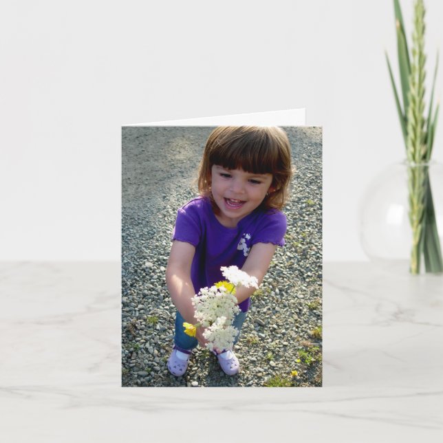 Carte Photo "Merci beaucoup !" (Devant)