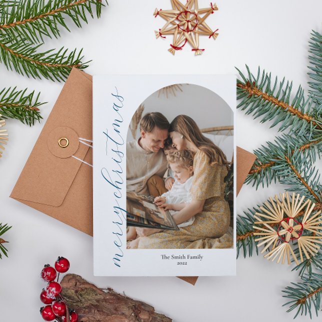 Carte photo minimaliste Arc de Noël (Créateur téléchargé)