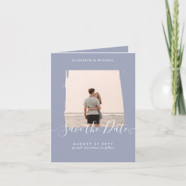 Carte Photo Minimaliste Sublime Enregistrer La Date Dust