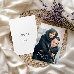 Carte Photo moderne, branchée du joyeux anniversaire
