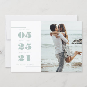 Carte Photo moderne Enregistrer la date