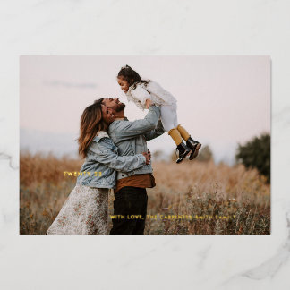 Carte photo moderne Joyeux Noël