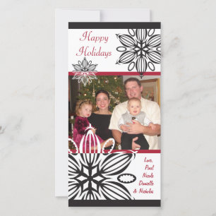Carte photo moderne Snowflake