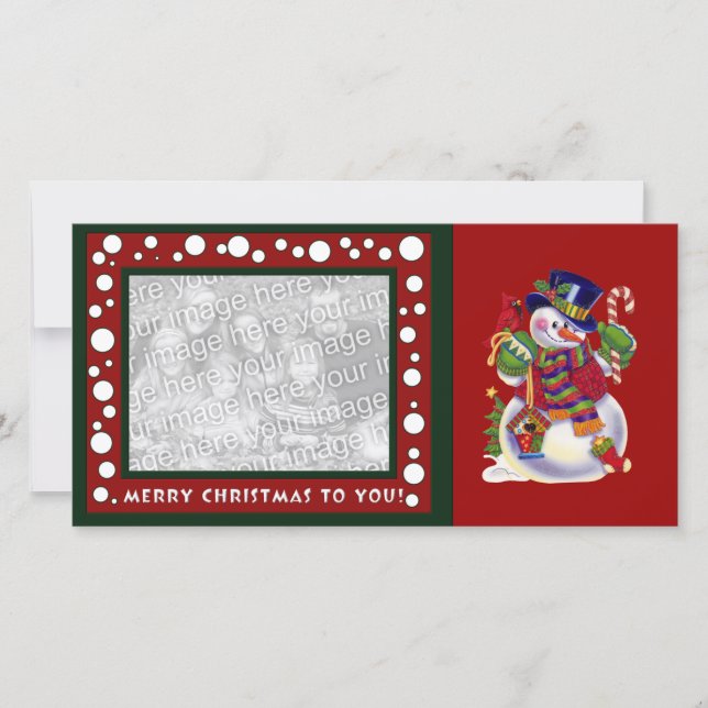 Carte photo Noël (Devant)