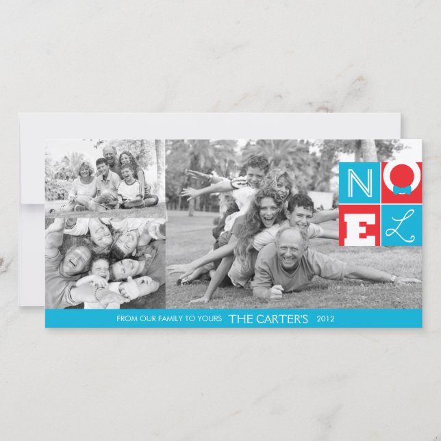 CARTE PHOTO NOEL Holiday 4x8 (Devant)