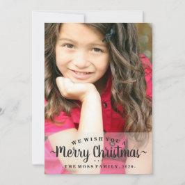 carte photo - Nous Vous Souhaitons Un Joyeux Noël