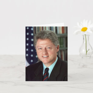 Carte Photo officielle d'anniversaire du président Bill