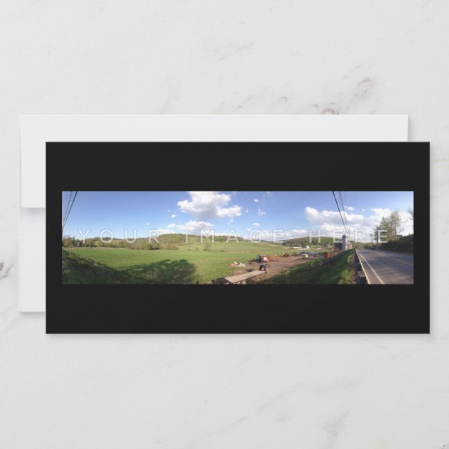 Carte photo panoramique personnalisé (Devant)