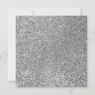 Carte Photo Parties scintillant en argent Faux