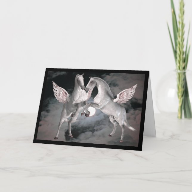 Carte photo Pegasus Imaginaire de la pleine mère c (Devant)