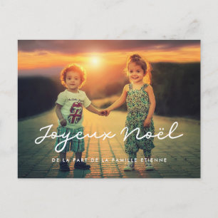 Carte photo personnalisable Joyeux Noël