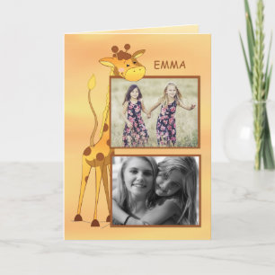 Carte Photo Personnalisable, Nom Soeur Félicitations Gi