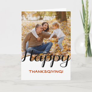 carte photo personnalisé bon thanksgiving