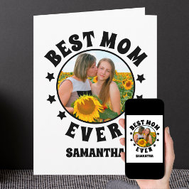 Carte Photo personnalisé de la meilleure maman pour la f