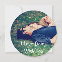 Carte photo personnalisé "L'amour avec vous"