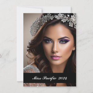 Carte photo personnalisé Pageant