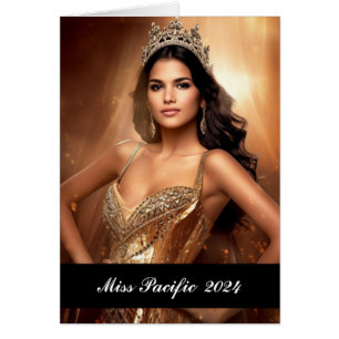 Carte photo personnalisé Pageant