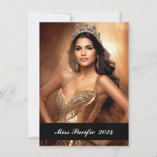 Carte photo personnalisé Pageant