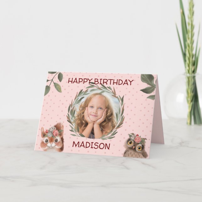 Carte Photo personnalisée Anniversaire (Devant)