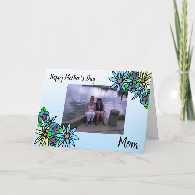 Carte Photo personnalisée Bonne fête des mères (Devant)